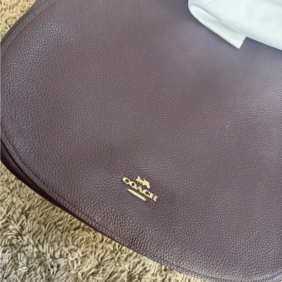 CO Rich Brown Leather Hobo Bag NWT - Picture 2 of 7